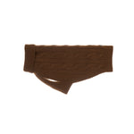 Mungo & Maud Luxury Dog & Cat Outfitters Cable Cashmere Dog Pullover Brown