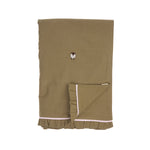 Mungo & Maud Luxury Dog & Cat Outfitters Counting Sheep Embroidered Cotton Blanket Brown Pink Check