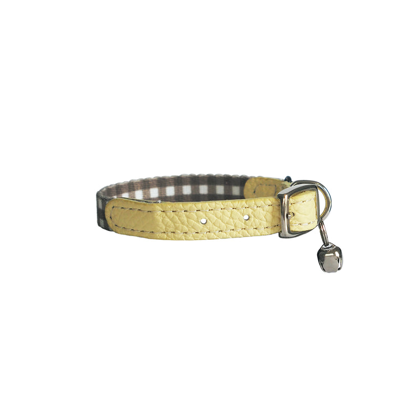 Clara Check Cat Collar
