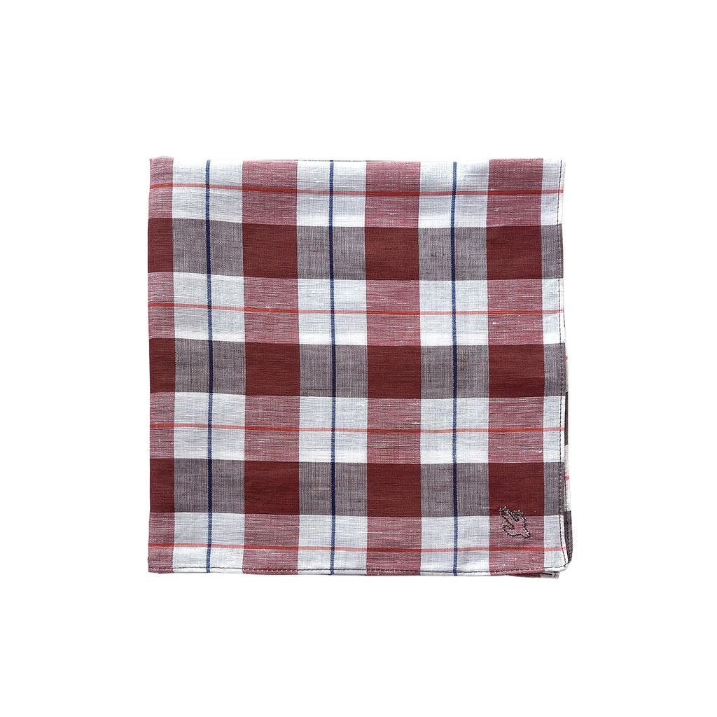 Handkerchief / Bandana Brown & White Check | Mungo & Maud