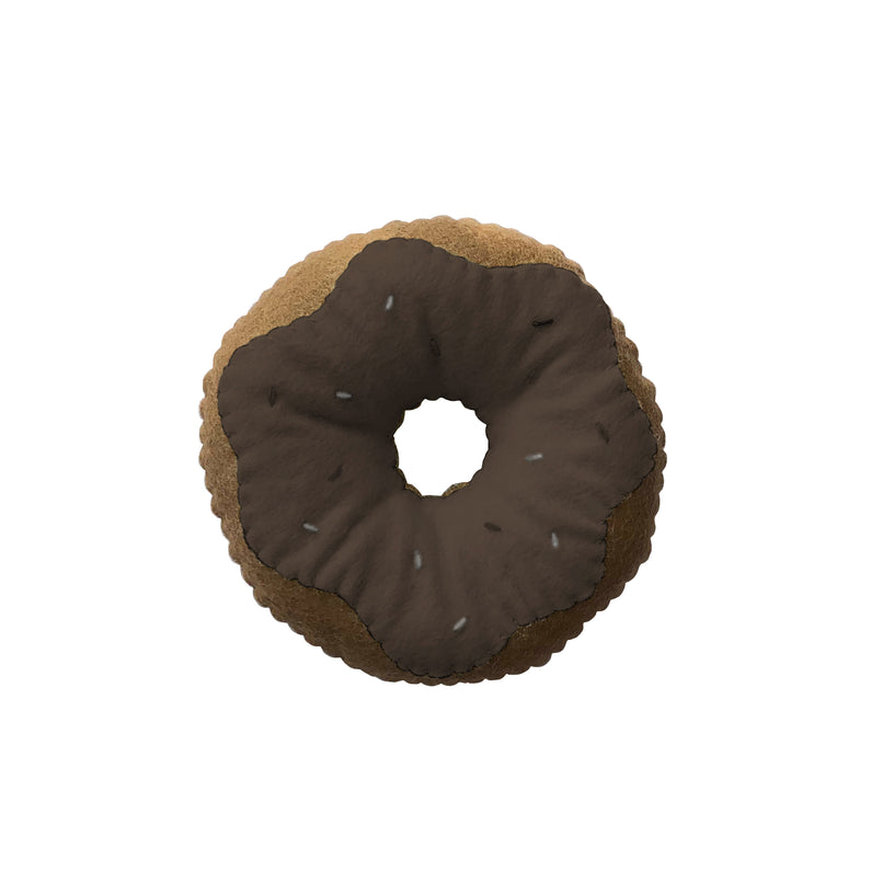 Felt Donut Dog Toy