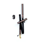 Mungo & Maud Luxury Dog & Cat Outfitters Torino Leather Dog Collar & Lead Black Pink