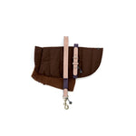Mungo & Maud Luxury Dog & Cat Outfitters Beetle Dog Coat Brown Baseball Cotton Suede Dog Collar & Lead Beige Grey