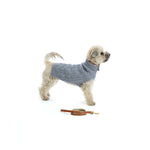 Mungo & Maud Luxury Dog & Cat Outfitters Cable Cashmere Dog Pullover Grey Bonbon Leather Dog Lead Brown