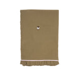 Mungo & Maud Luxury Dog & Cat Outfitters Counting Sheep Embroidered Cotton Blanket Brown Pink Check