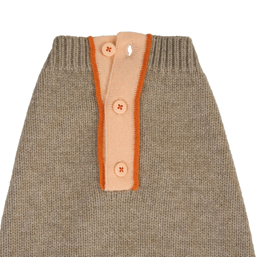 Mungo & Maud Luxury Dog & Cat Outfitters Obi Merino Cashmere Dog Pullover Beige Orange