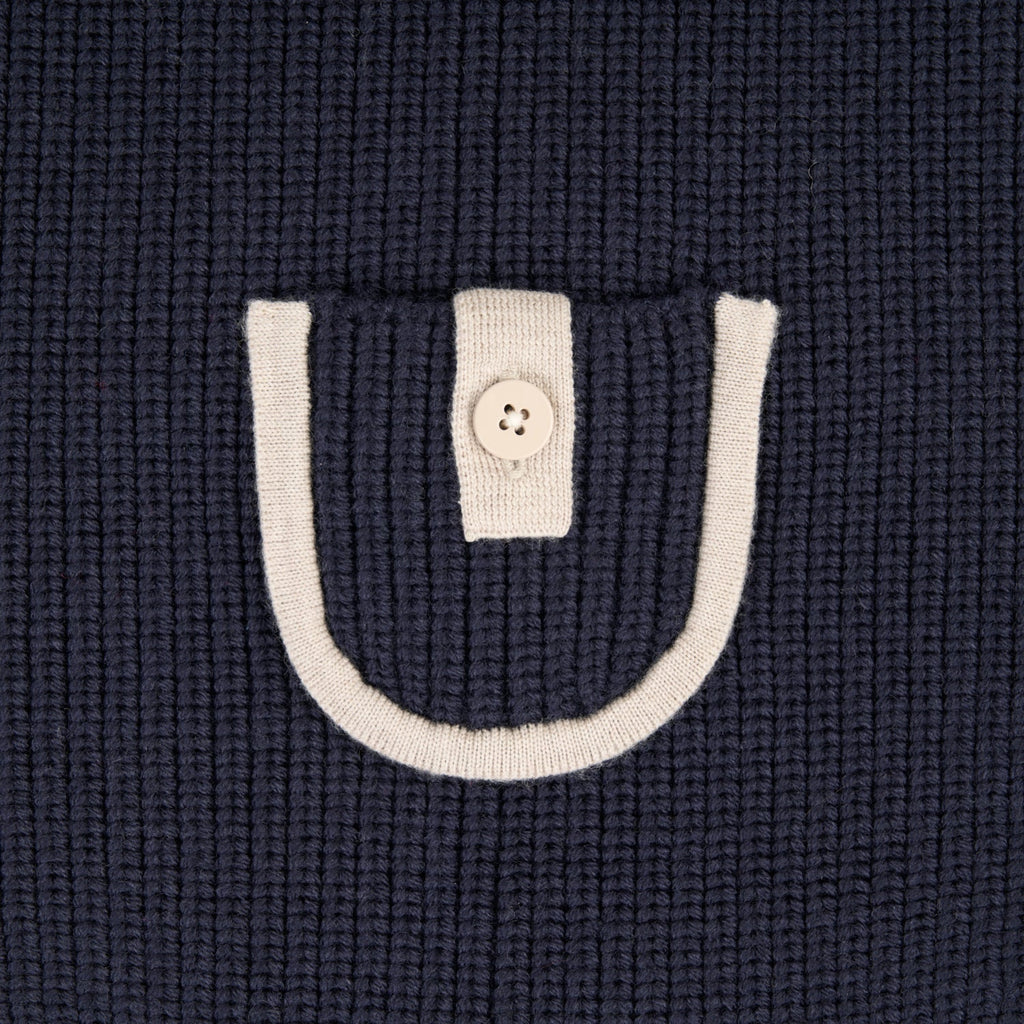 Mungo & Maud Luxury Dog & Cat Outfitters Archer Merino Dog Pullover Dark Blue