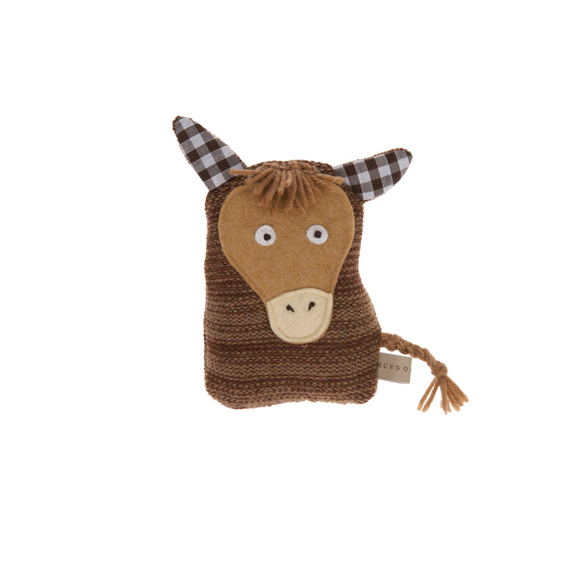 Knitted Donkey Dog Toy